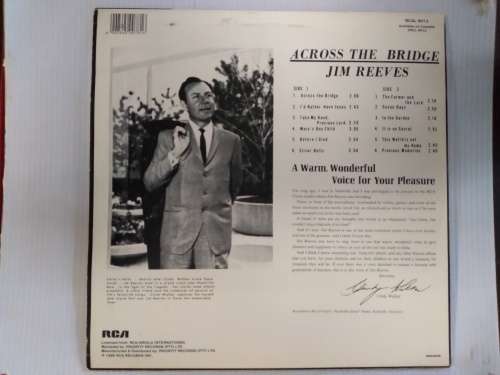 Jim Reeves - Across The Bridge LP (VG)