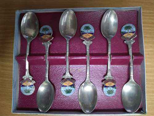 E.P.N.S. Seychelles Silver Plated Souvenir Spoon Set