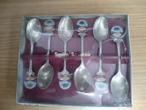 E.P.N.S. Seychelles Silver Plated Souvenir Spoon Set