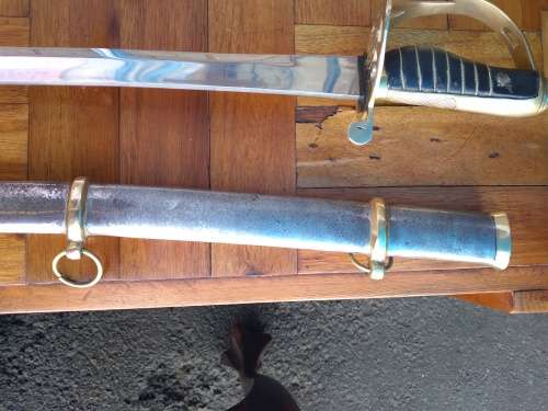 US Model 1860 Light Cavalry Saber Replica (brass detail scabbard)