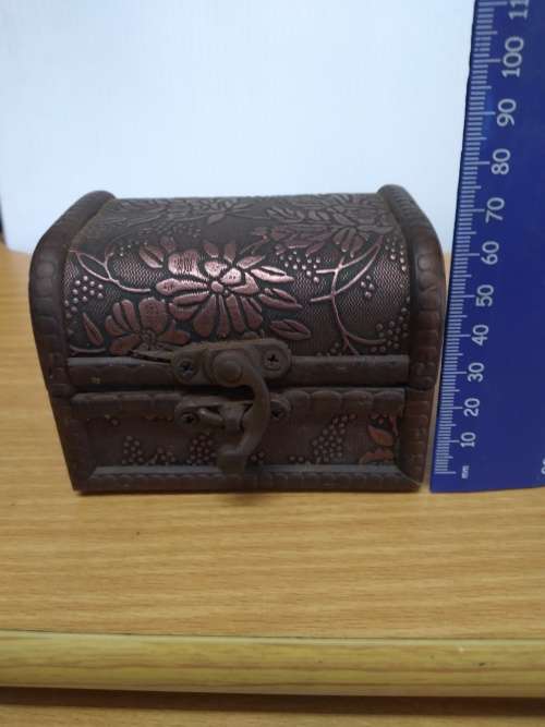 Wooden Chest Style Trinket Box