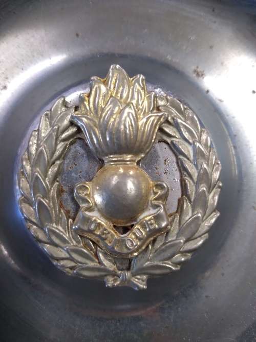 UBIQUE Royal Artillery Ashtray - Chrome Plated