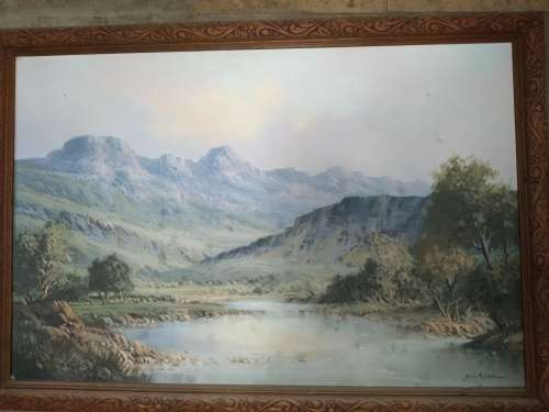 Painting by Neville H. Liss (580mm x 835mm)