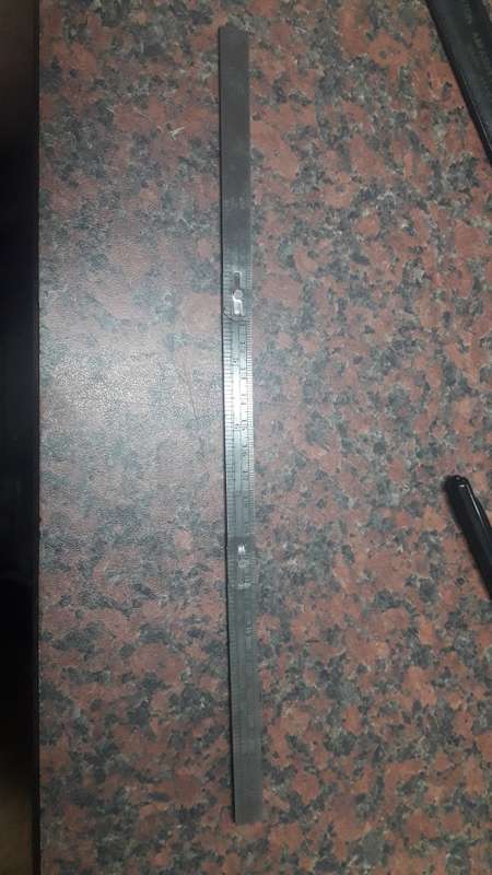 Vintage Chesterman 12" folding steel rule