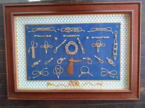 Framed Nautical Knots Display 720mm x 520mm