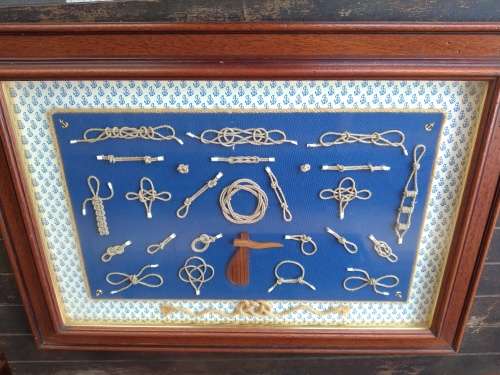 Framed Nautical Knots Display 720mm x 520mm