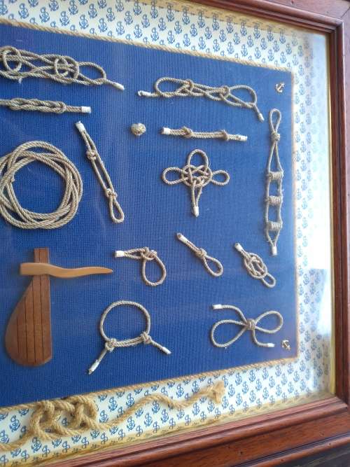 Framed Nautical Knots Display 720mm x 520mm