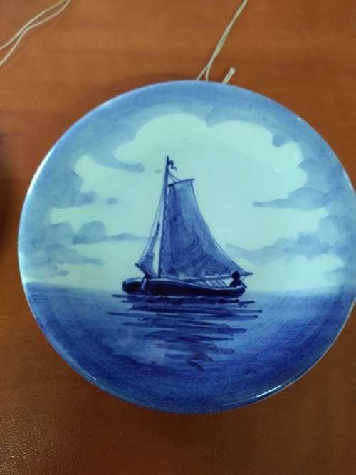 Holland Blue Delft 8,4cm Plate x 2