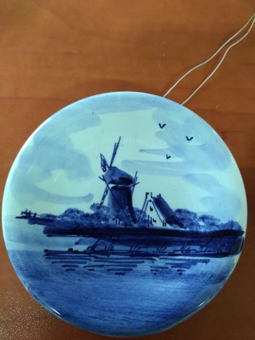 Holland Blue Delft 8,4cm Plate x 2