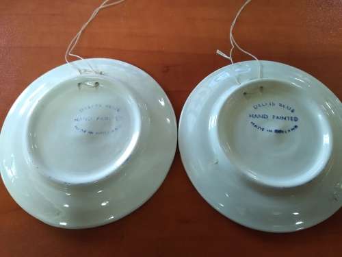 Holland Blue Delft 8,4cm Plate x 2