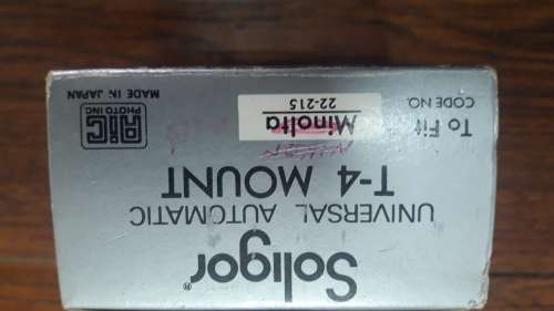 Vintage Soligor T4 Mount
