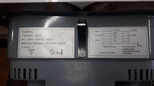 Zebbies Light/Heater