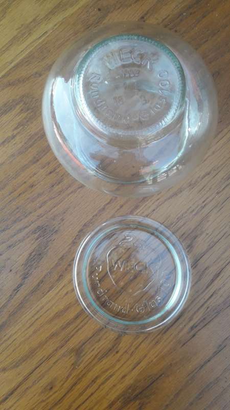Vintage Weck Rundrand-Glas 100 Glass Jam Jar