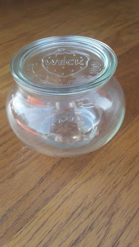 Vintage Weck Rundrand-Glas 100 Glass Jam Jar