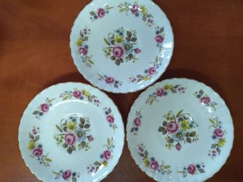 Royal Stafford Patricia Saucers x 3