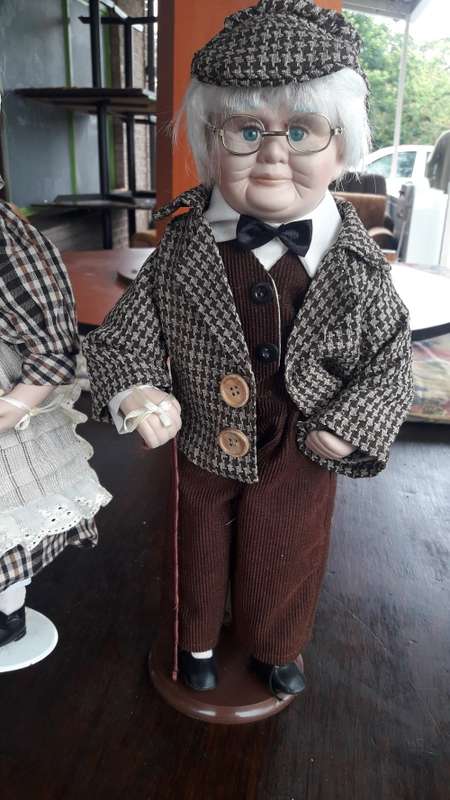 Grandpa and Grandma Porcelain Dolls