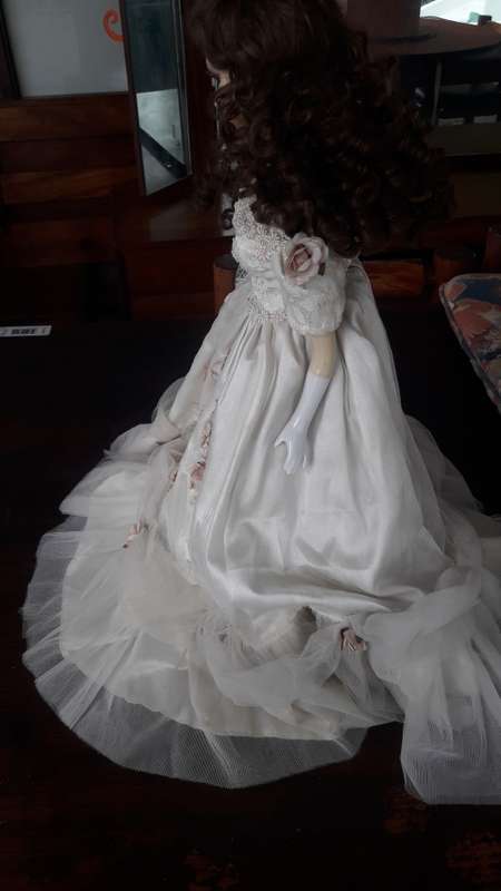 Vintage Bridal Porcelain Doll 22 inch