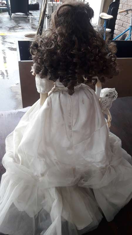 Vintage Bridal Porcelain Doll 22 inch