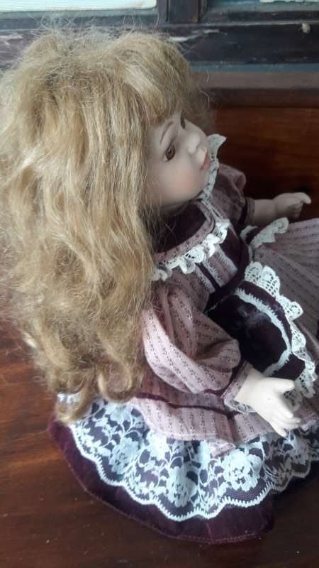 Irish Girl in Pink Dress Porcelain Doll