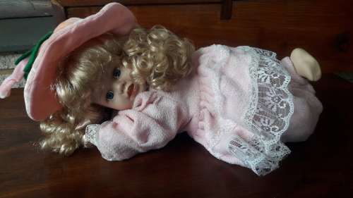 Babi In Pink Porcelain Doll