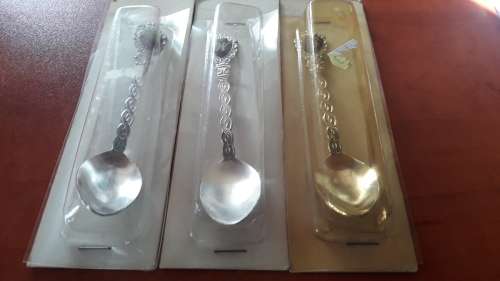 Set of 3 Souvenir Teaspoons