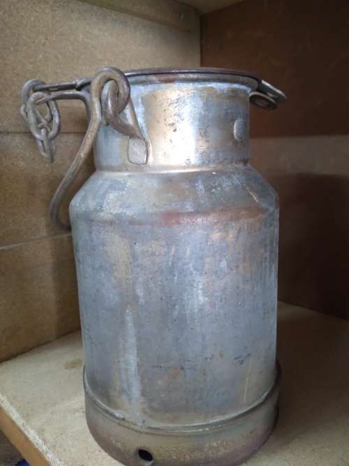 Vintage Milk Can - marked Roos - 29cm