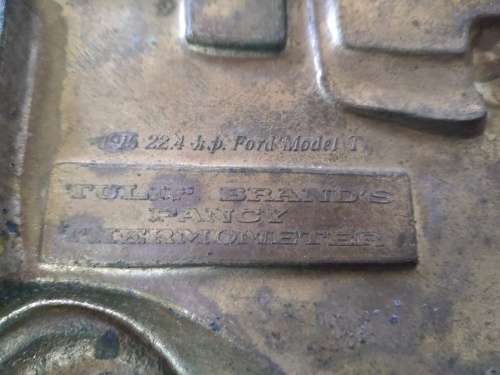 Tulip Brand's Fancy Thermometer- 1915 Ford Model T