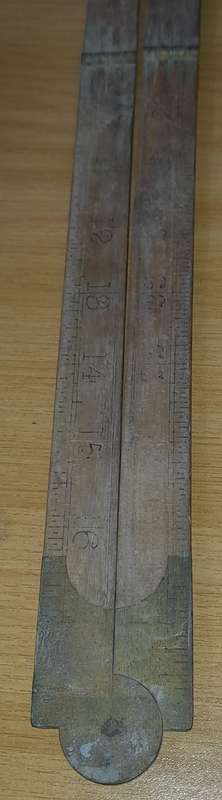 Vintage Folding Ruler