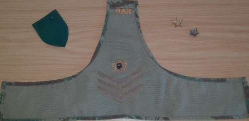 SAPD/SAPS Shoulder Flash + 2 Badges + SAP Brassard.