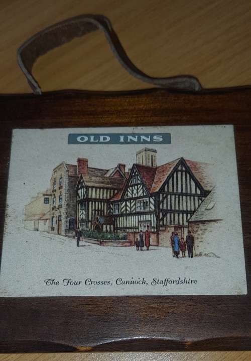 Old Inns - The Four Crosses, Cannock, Staffordshire. 1939. Artist Unknown.