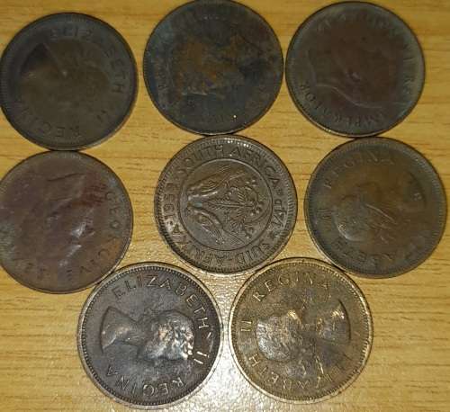 1/4 penny - Elizabeth ll 1st Portrait South Africa