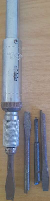 Vintage Vessel Hard Ratchet Drill/ Screwdriver 1500-620 mm Push Power Includes 3 Bits