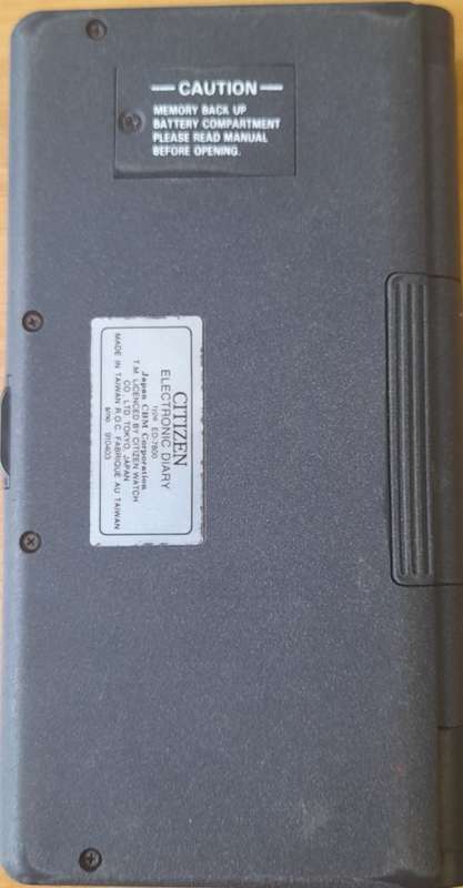 Vintage Citizen Electronic Diary ED-7800