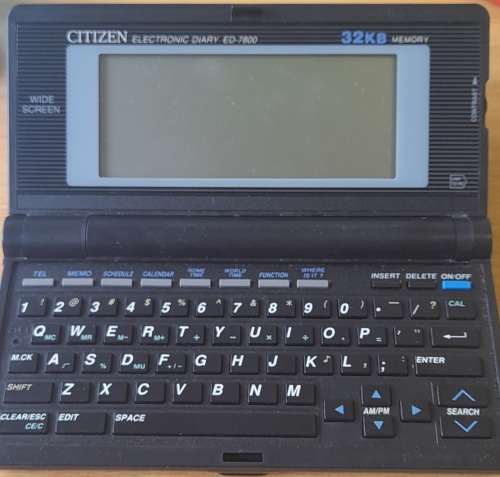 Vintage Citizen Electronic Diary ED-7800