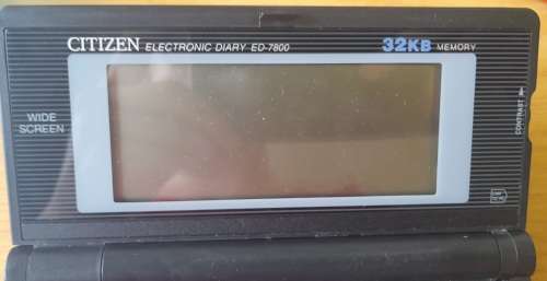 Vintage Citizen Electronic Diary ED-7800
