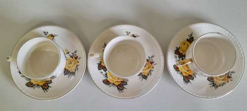 Braxton Yellow Roses 1950s/1960s 6 Piece