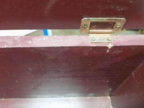 Wooden Box with Decopaged Lid  