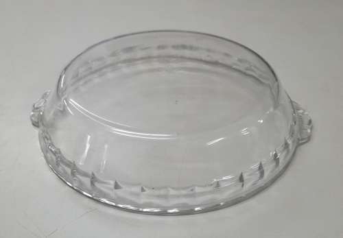 Vintage JAJ Clear Round Baking Dish