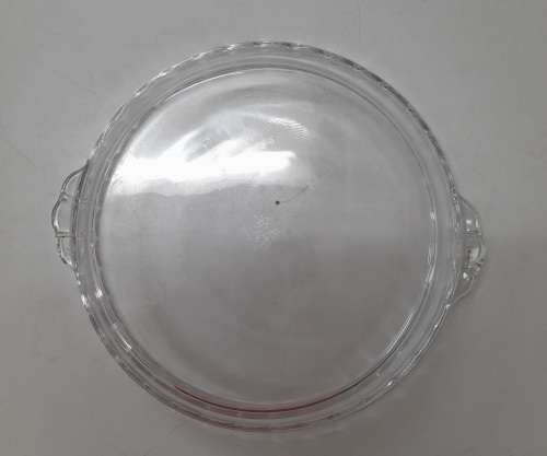 Vintage JAJ Clear Round Baking Dish