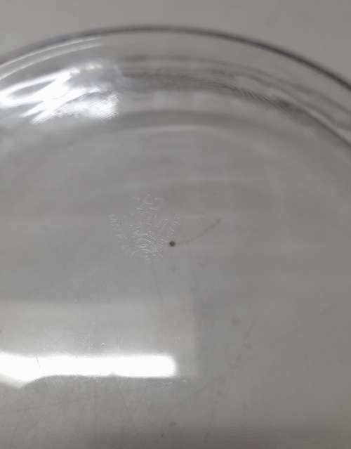 Vintage JAJ Clear Round Baking Dish