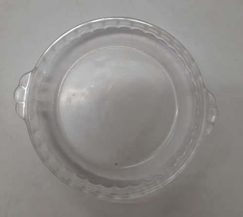 Vintage JAJ Clear Round Baking Dish