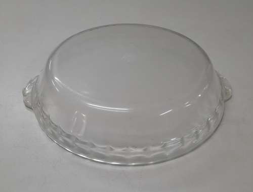 Vintage JAJ Clear Round Baking Dish