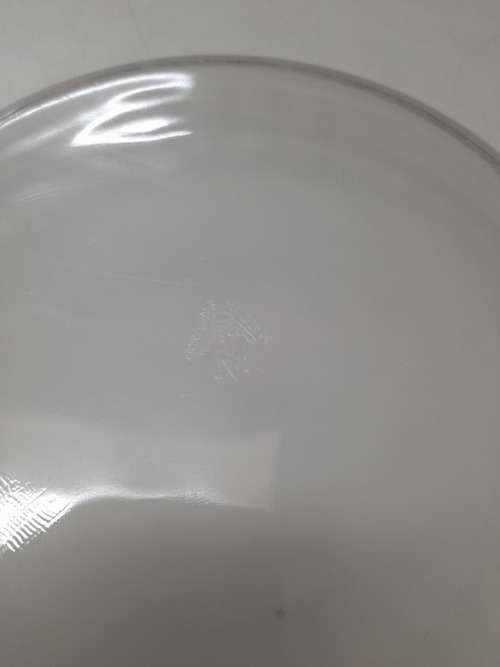 Vintage JAJ Clear Round Baking Dish
