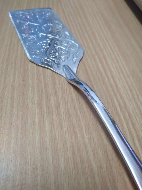 Vintage Silver Plated Cake Lifter, engraved `From: Jason J `97`