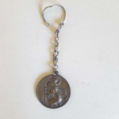 Vintage Brass St Christopher Medal