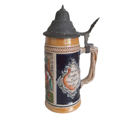 German Beer Stein Und Der Beutel Schlaff Und Leer Thewalt