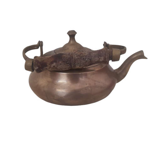 Vintage Brass Teapot (QC0520)