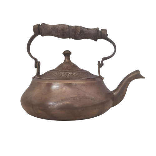 Vintage Brass Teapot (QC0520)