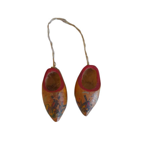 Vintage Miniature Wooden Clogs