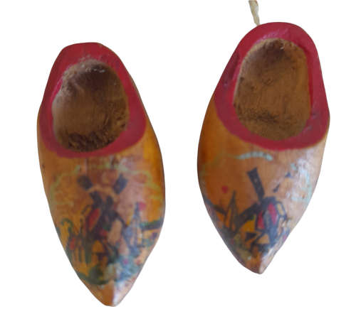 Vintage Miniature Wooden Clogs